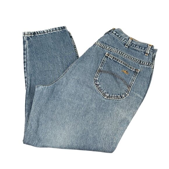 Vintage 80's Chic Jeans Women's 22 WP 36x 28 High Waist Blue Denim Made in USA - Picture 1 of 16